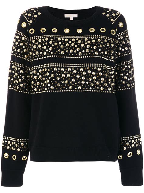 michael kors studded sweatshirt|Michael Kors sweatshirt men's.